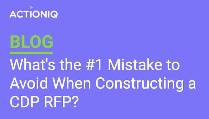Constructing a CDP RFP
