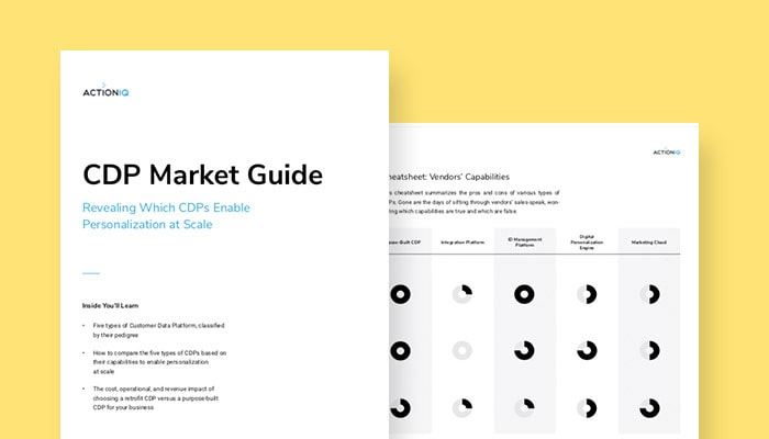 ActionIQ customer data platform competitive market guide