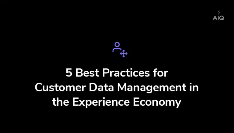 Best practices to manage customer data